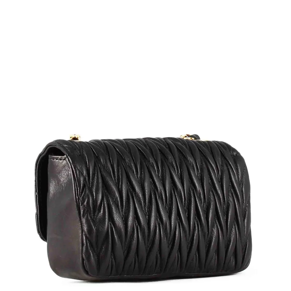 Best Leonardo Shoes Borsetta Da Donna In Pelle Colore Con Tracolla Gioiello Nero