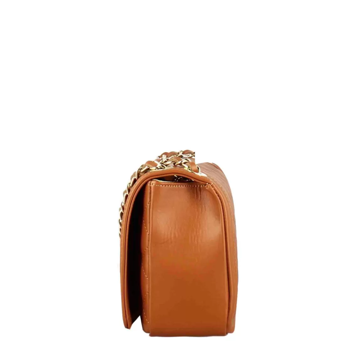 Store Leonardo Shoes Borsetta Timeless Media A Tracolla In Pelle Trapuntata Colore Marrone