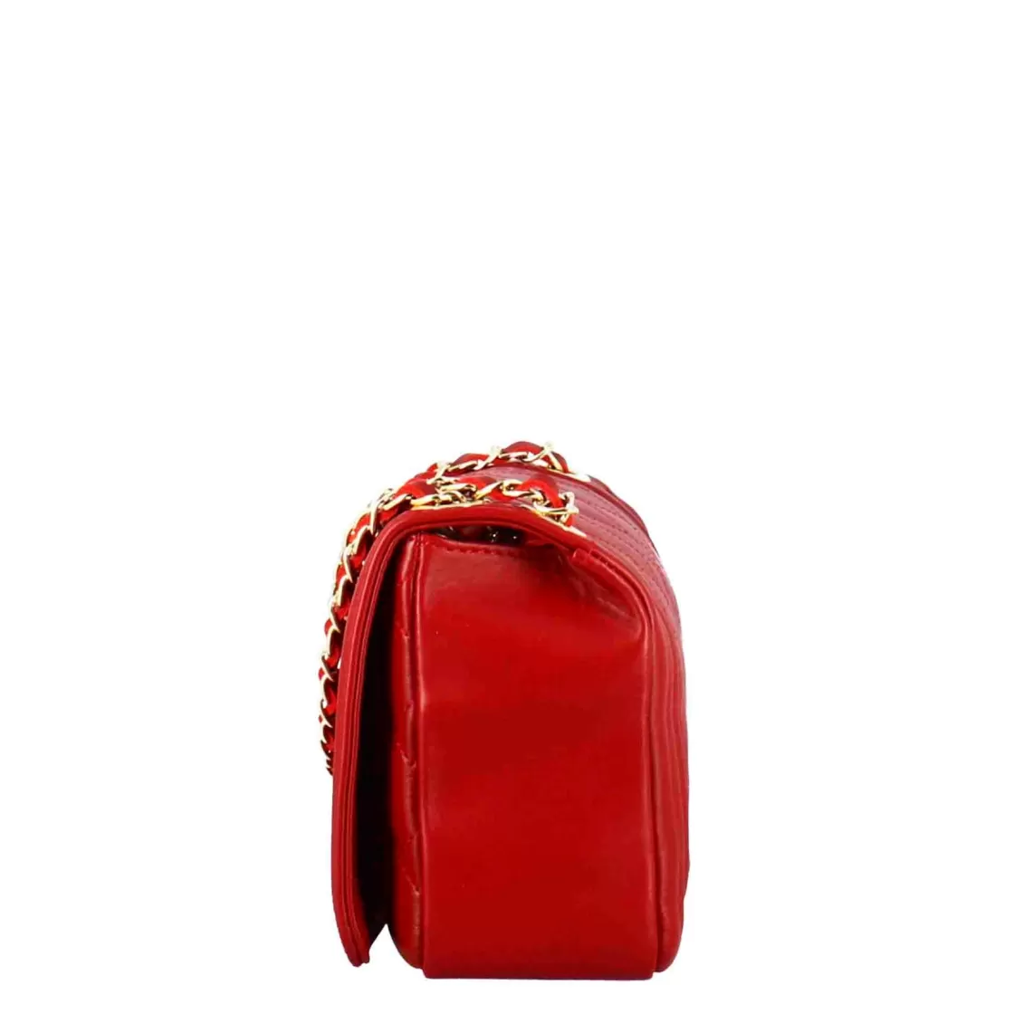 Cheap Leonardo Shoes Borsetta Timeless Media A Tracolla In Pelle Trapuntata Colore Rosso
