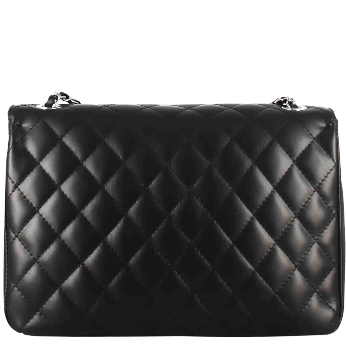 Cheap Leonardo Shoes Borsetta Vanity Grande A Tracolla In Pelle Trapuntata Colore Nero