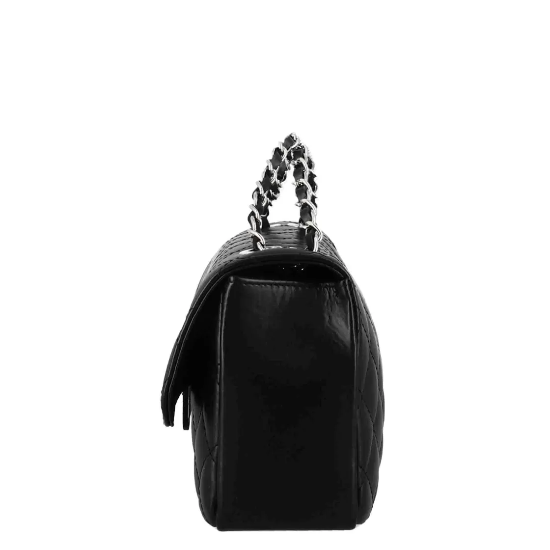 Hot Leonardo Shoes Borsetta Vanity Media A Tracolla In Pelle Trapuntata Colore Nero