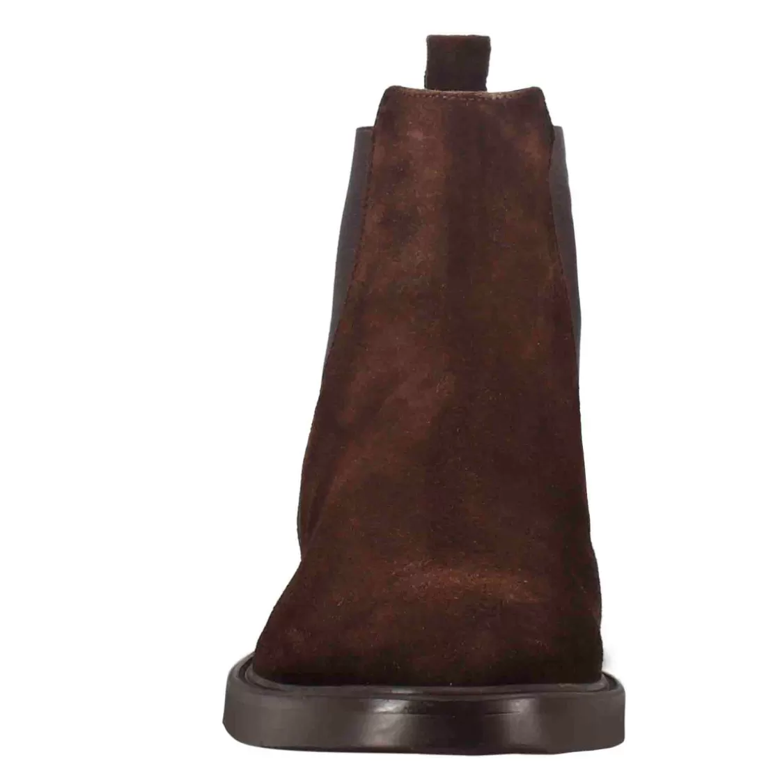 Best Sale Leonardo Shoes Chelsea Boot Da Uomo In Pelle Scamosciata Colore Marrone Scuro