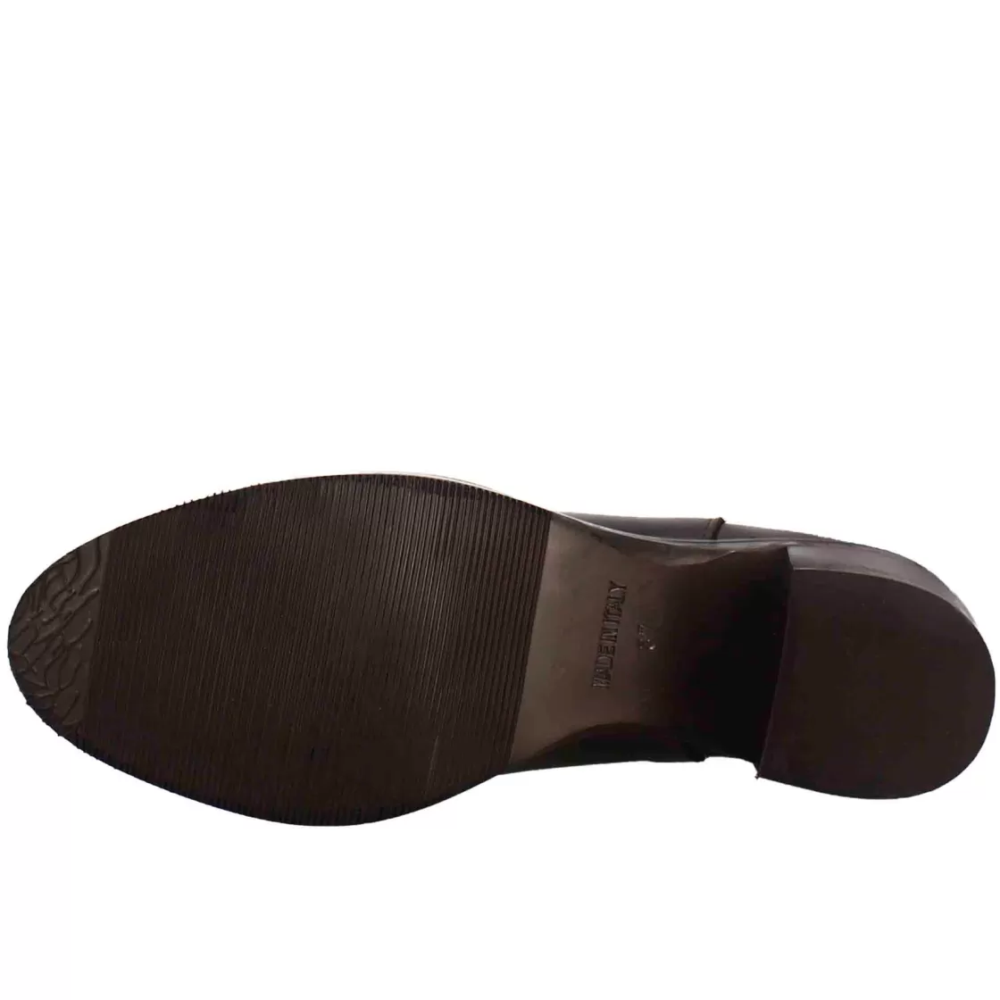 Discount Leonardo Shoes Chelsea Da Donna Liscio Con Tacco Medio In Pelle Scuro Marrone