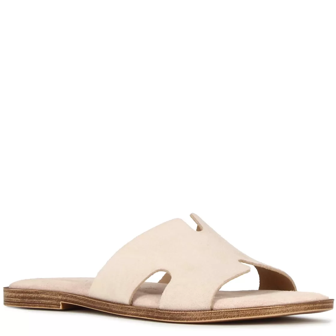Hot Leonardo Shoes Ciabattine Da Donna In Pelle Scamosciata Colore Beige