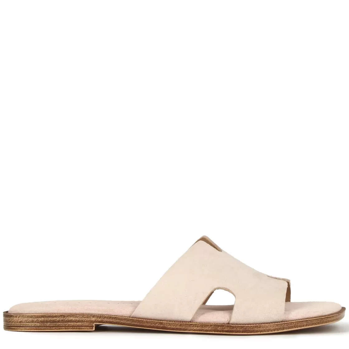 Hot Leonardo Shoes Ciabattine Da Donna In Pelle Scamosciata Colore Beige