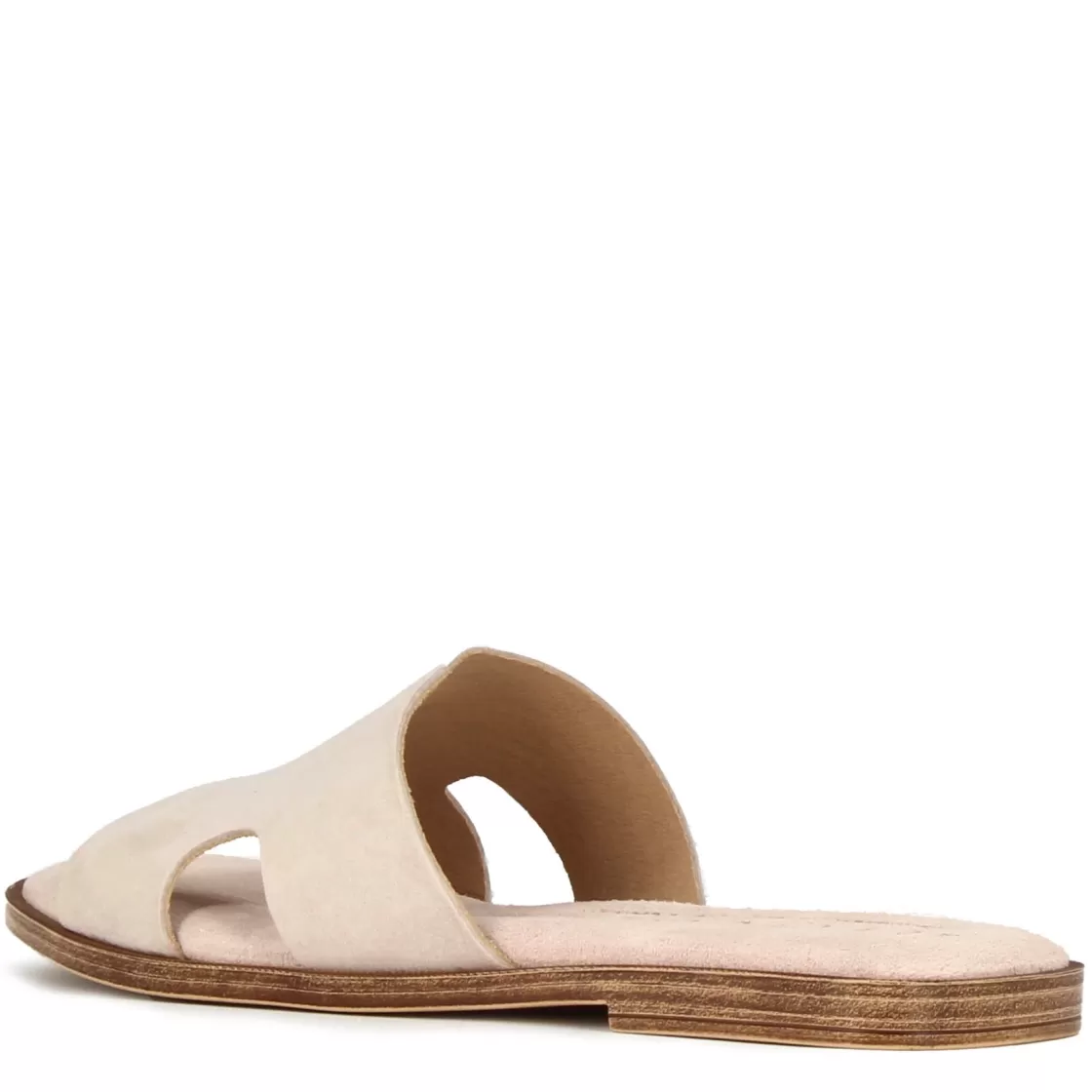 Hot Leonardo Shoes Ciabattine Da Donna In Pelle Scamosciata Colore Beige