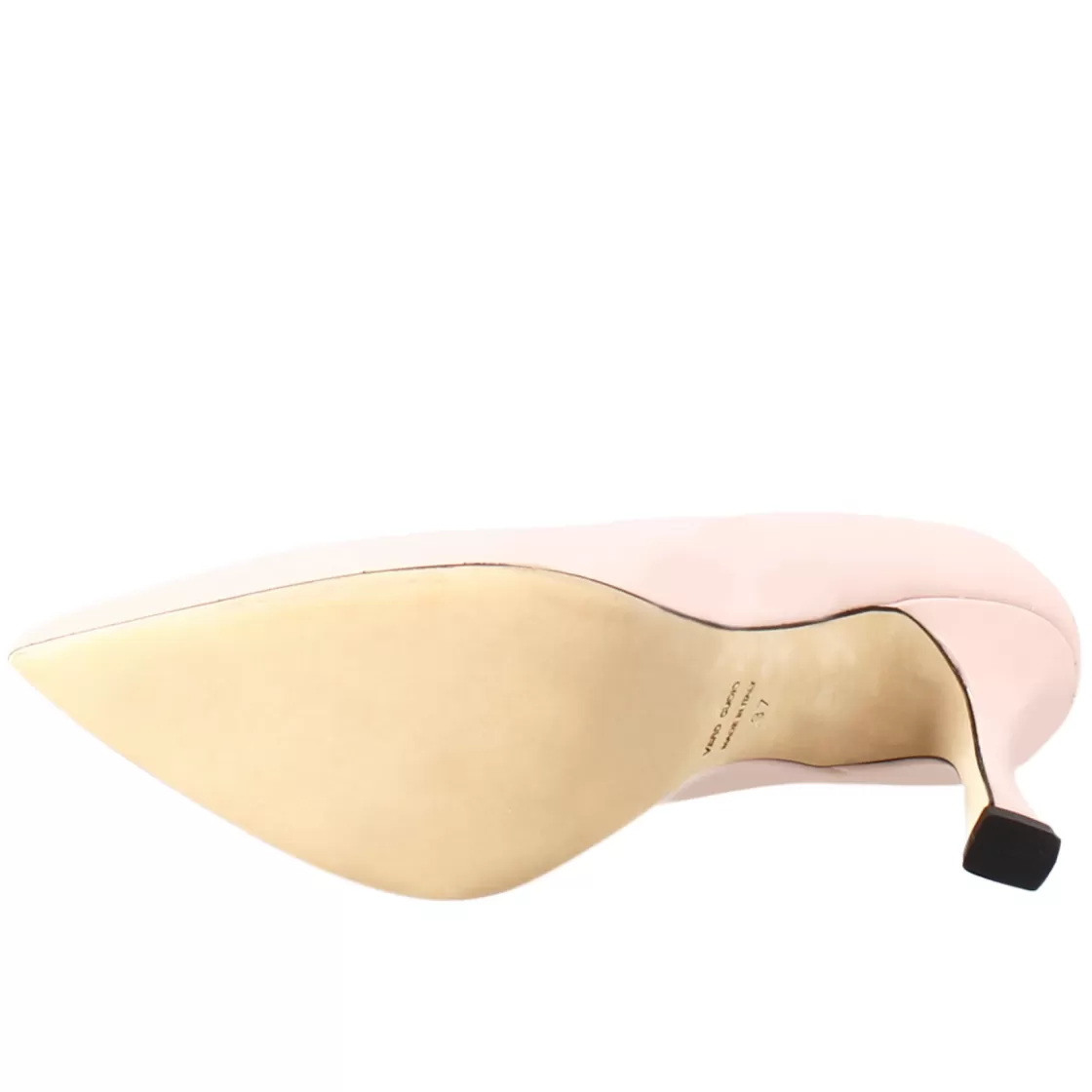 New Leonardo Shoes Décolleté Da Donna In Pelle Verniciata Colore A Punta Rosa
