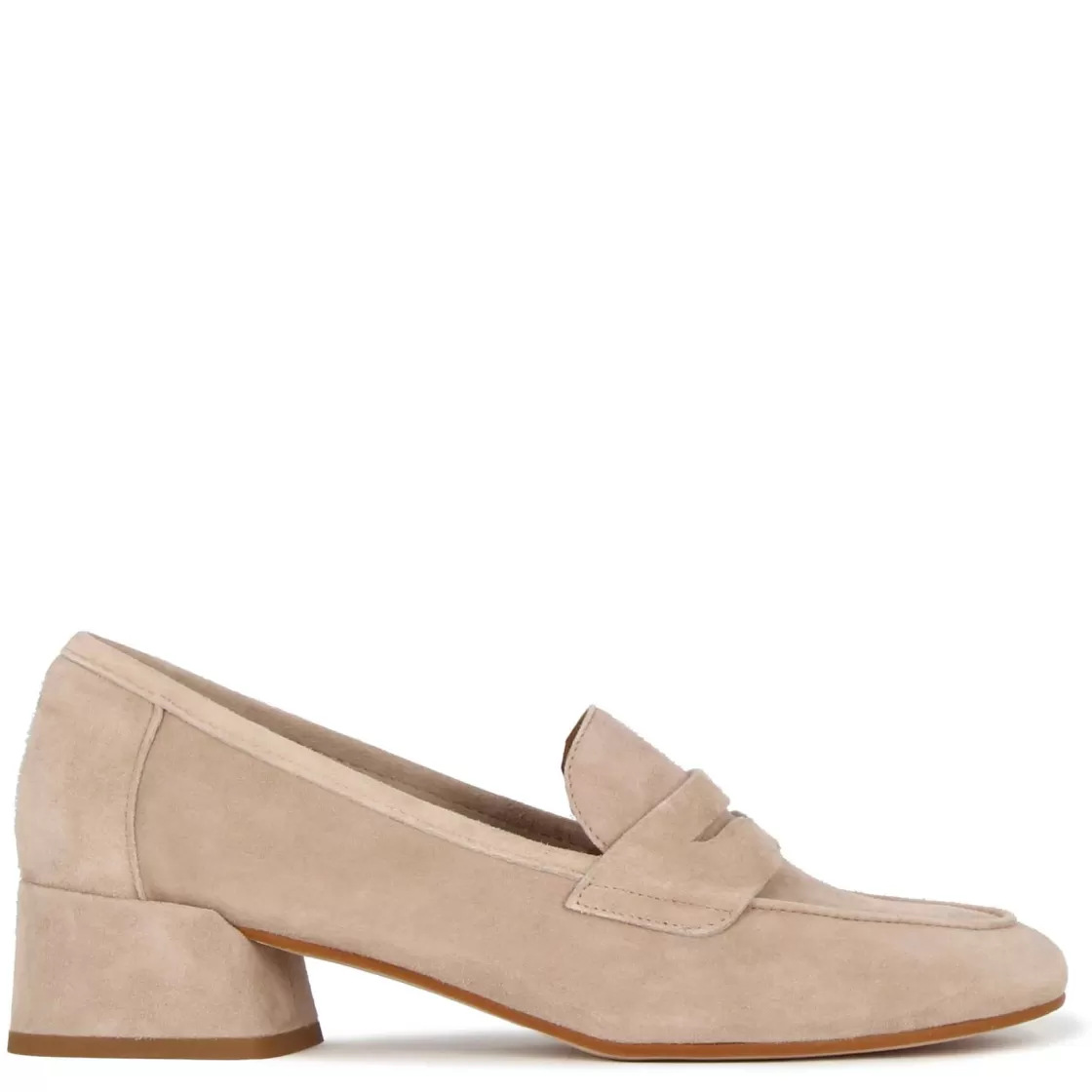 Flash Sale Leonardo Shoes Décolleté Classica Da Donna In Pelle Scamosciata Colore Cipria Beige