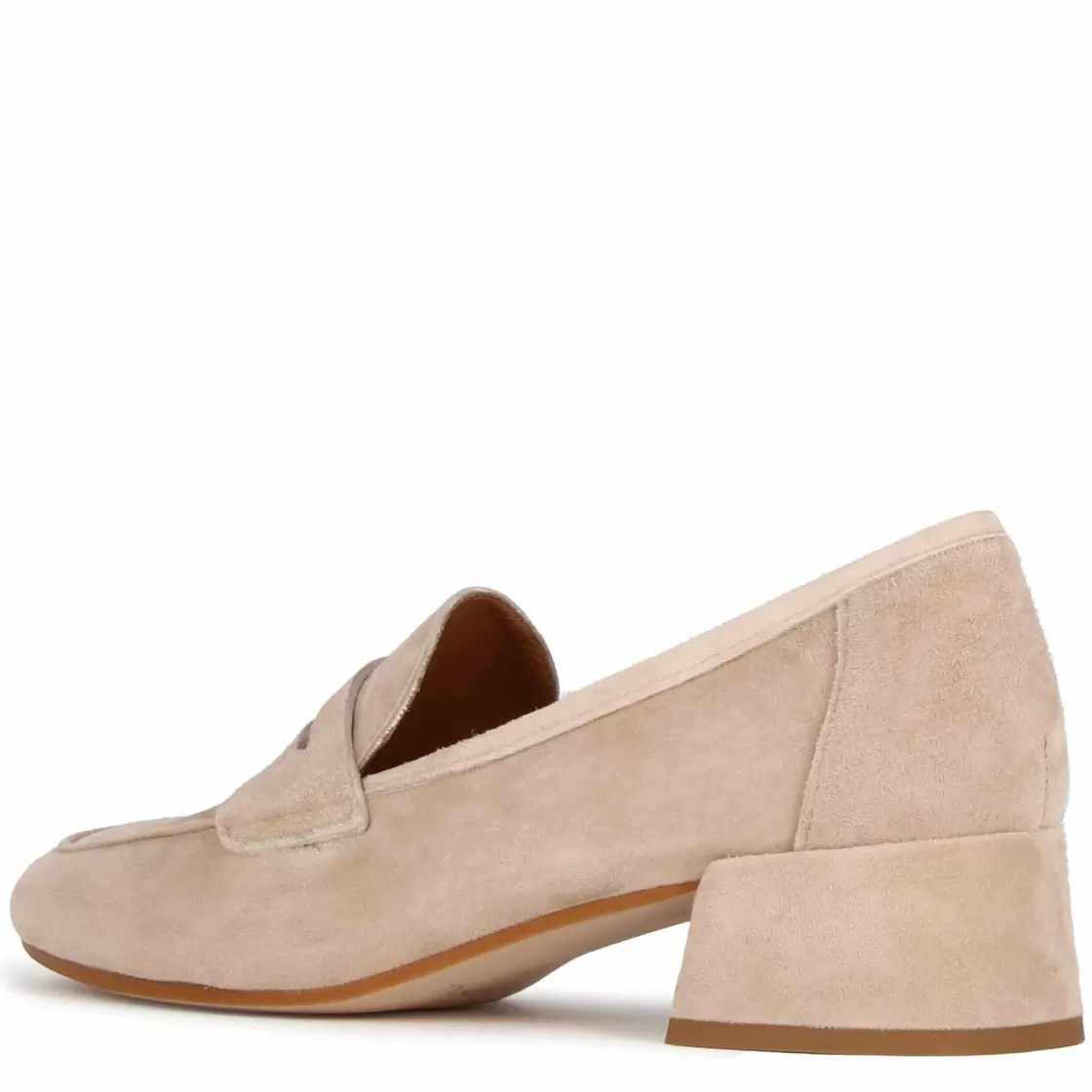 Flash Sale Leonardo Shoes Décolleté Classica Da Donna In Pelle Scamosciata Colore Cipria Beige