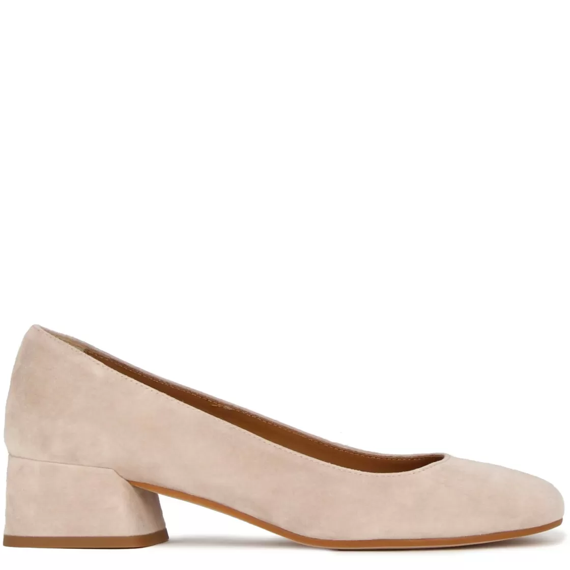 Store Leonardo Shoes Décolleté Classica Da Donna In Pelle Scamosciata Colore Rosa