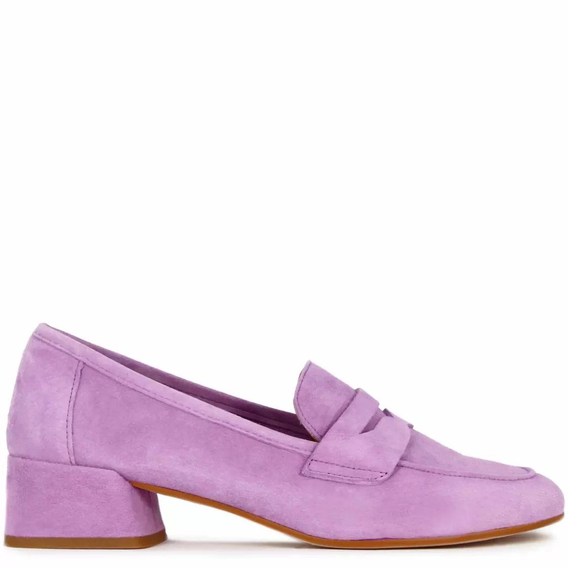 Cheap Leonardo Shoes Décolleté Classica Da Donna In Pelle Scamosciata Colore Viola