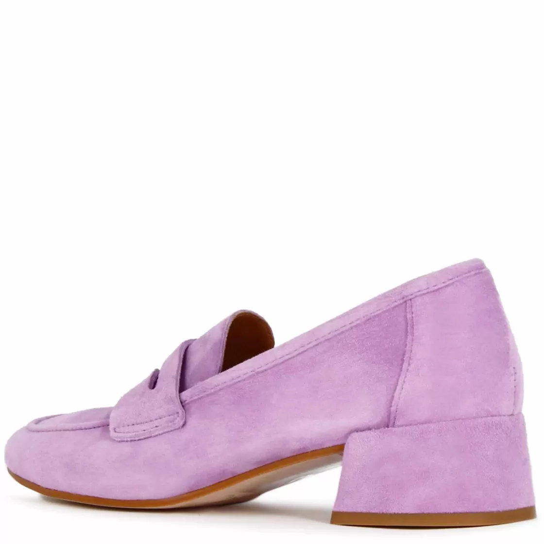 Cheap Leonardo Shoes Décolleté Classica Da Donna In Pelle Scamosciata Colore Viola