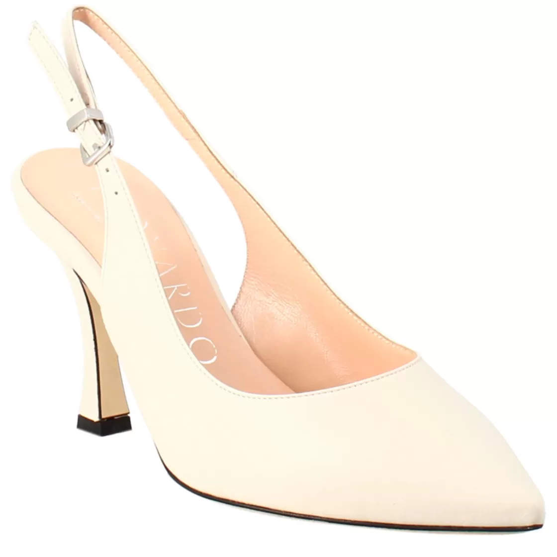 Best Leonardo Shoes Décolleté Con Tacco Alto Da Donna In Pelle Colore Crema Beige