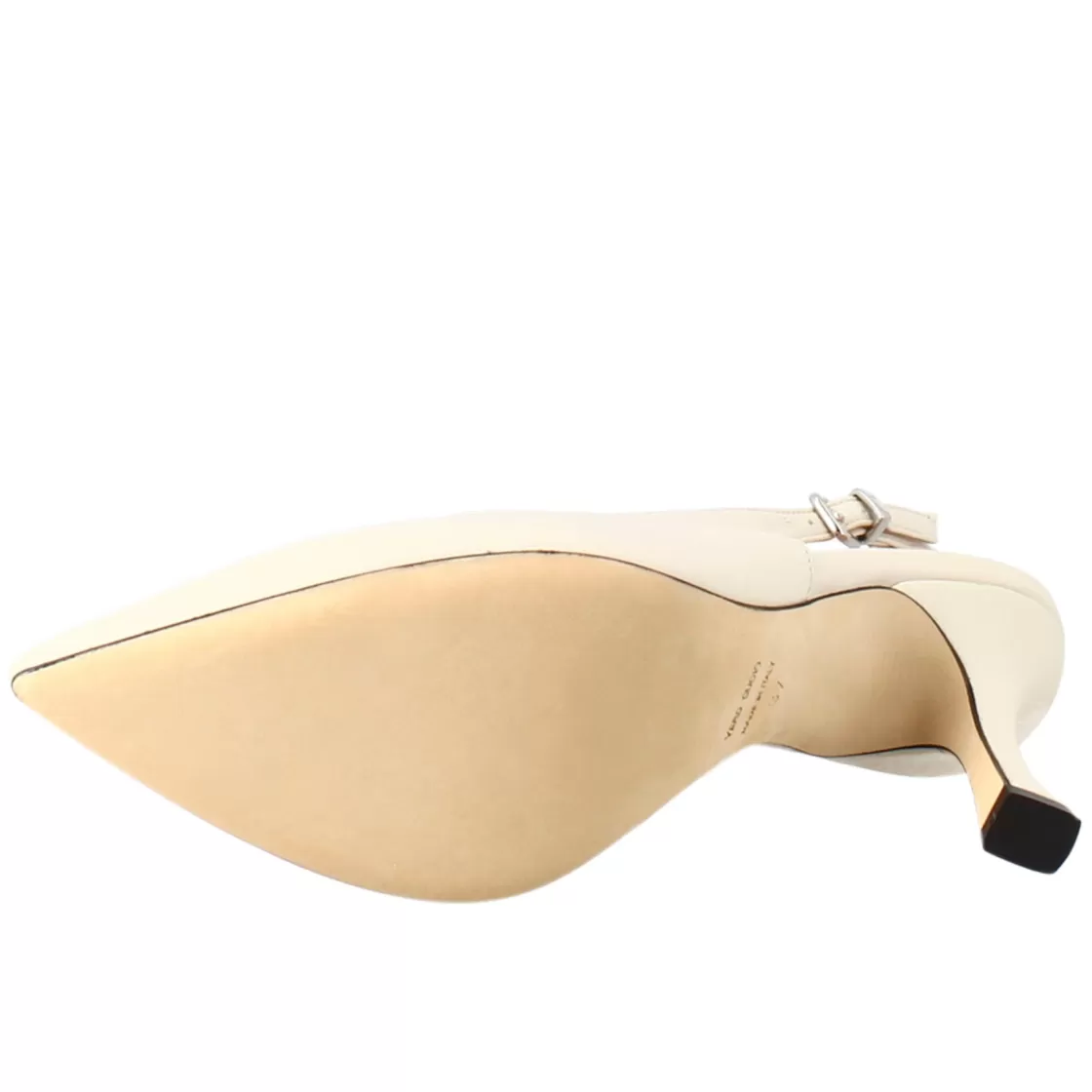 Best Leonardo Shoes Décolleté Con Tacco Alto Da Donna In Pelle Colore Crema Beige