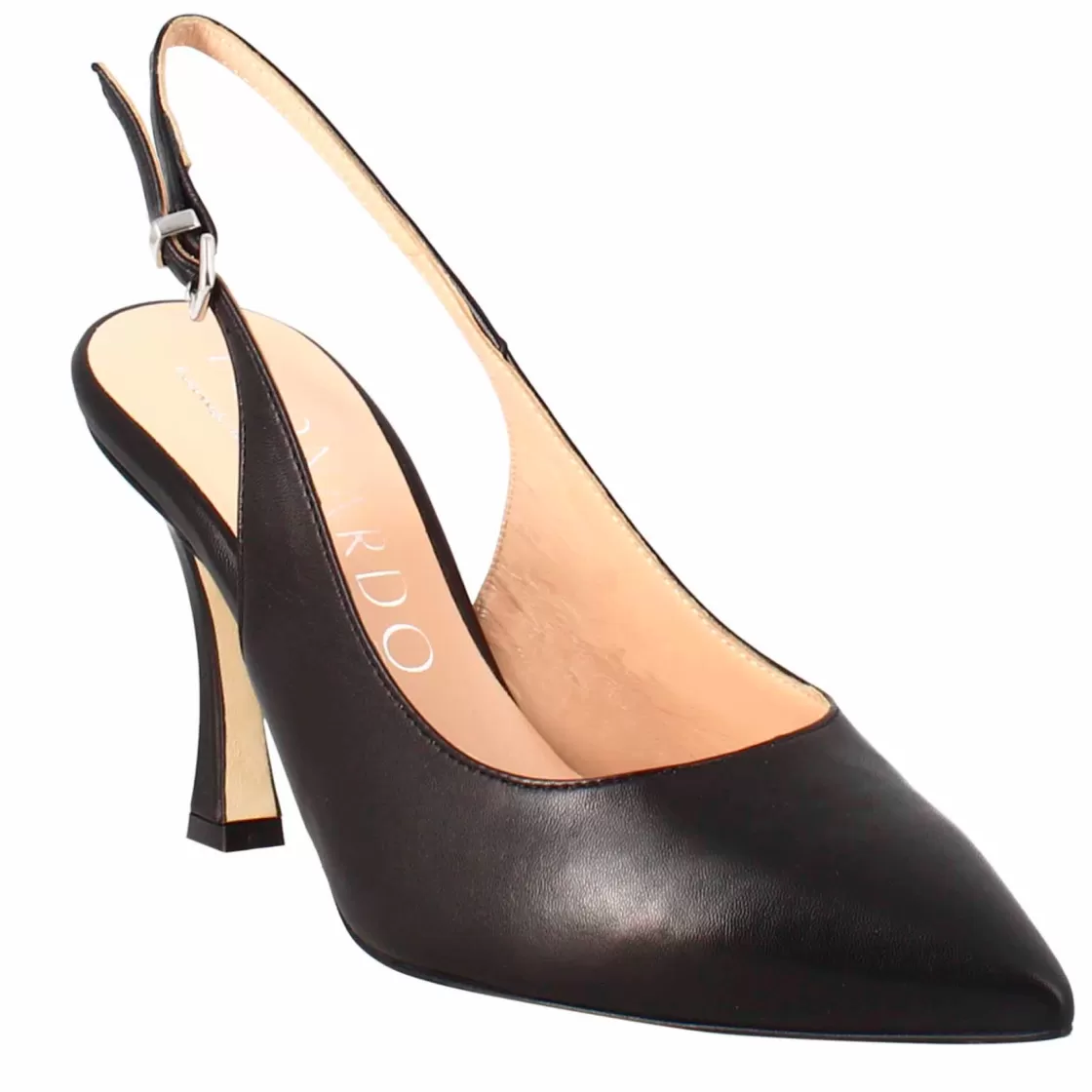 Shop Leonardo Shoes Décolleté Con Tacco Alto Da Donna In Pelle Colore Nero