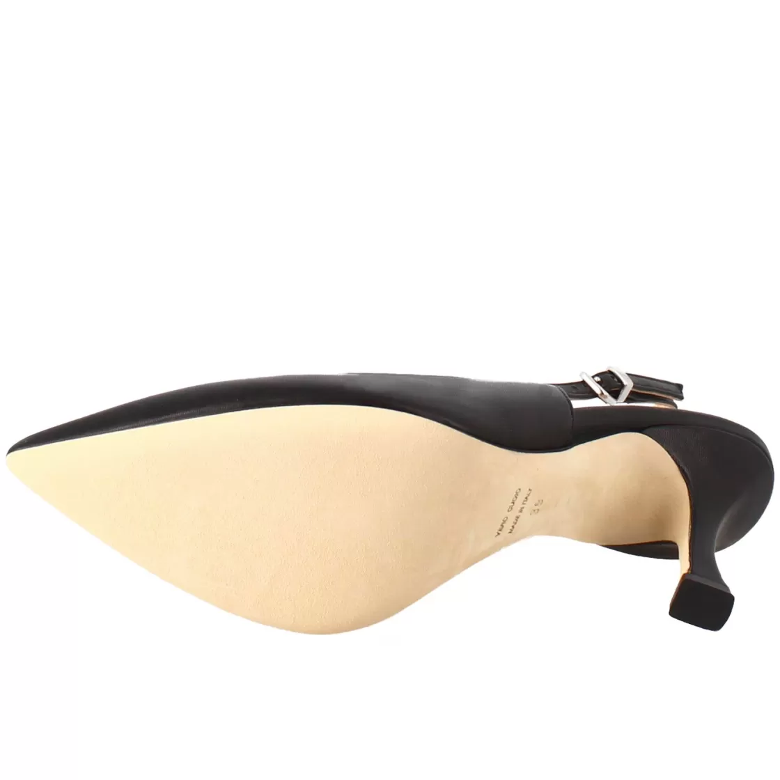 Shop Leonardo Shoes Décolleté Con Tacco Alto Da Donna In Pelle Colore Nero