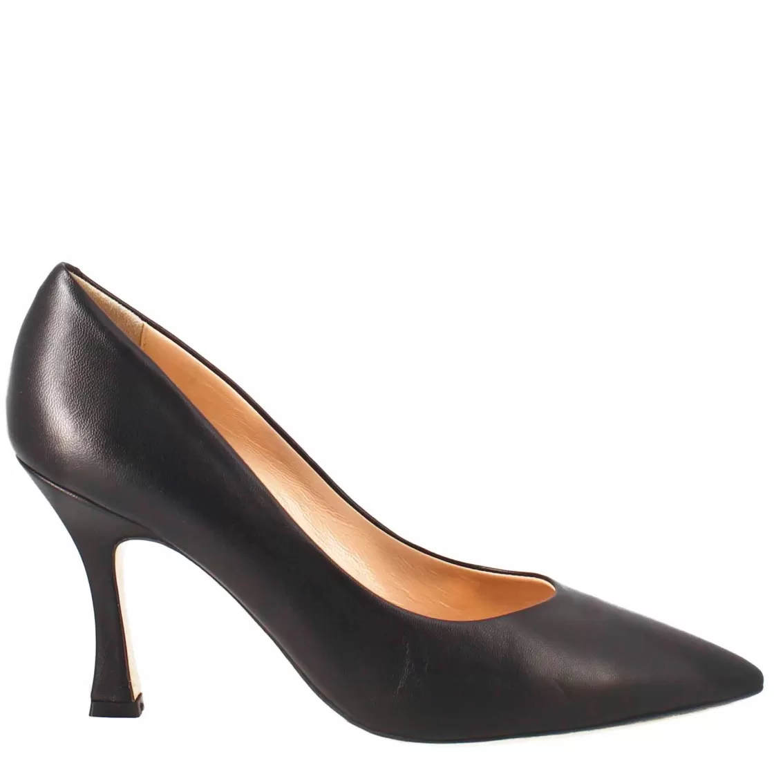 Cheap Leonardo Shoes Décolleté Da Donna In Pelle Colore A Punta Nero