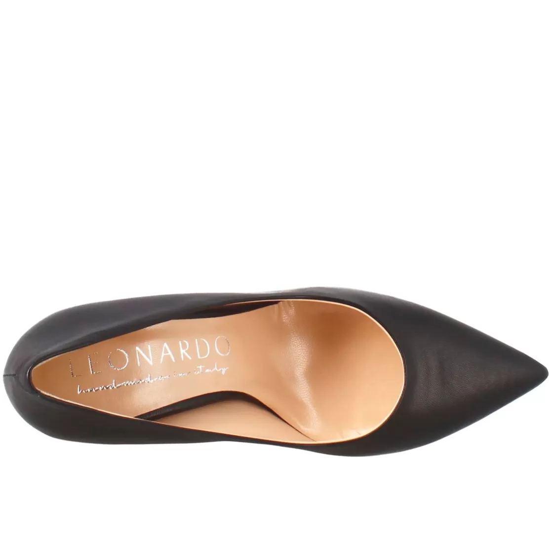 Cheap Leonardo Shoes Décolleté Da Donna In Pelle Colore A Punta Nero