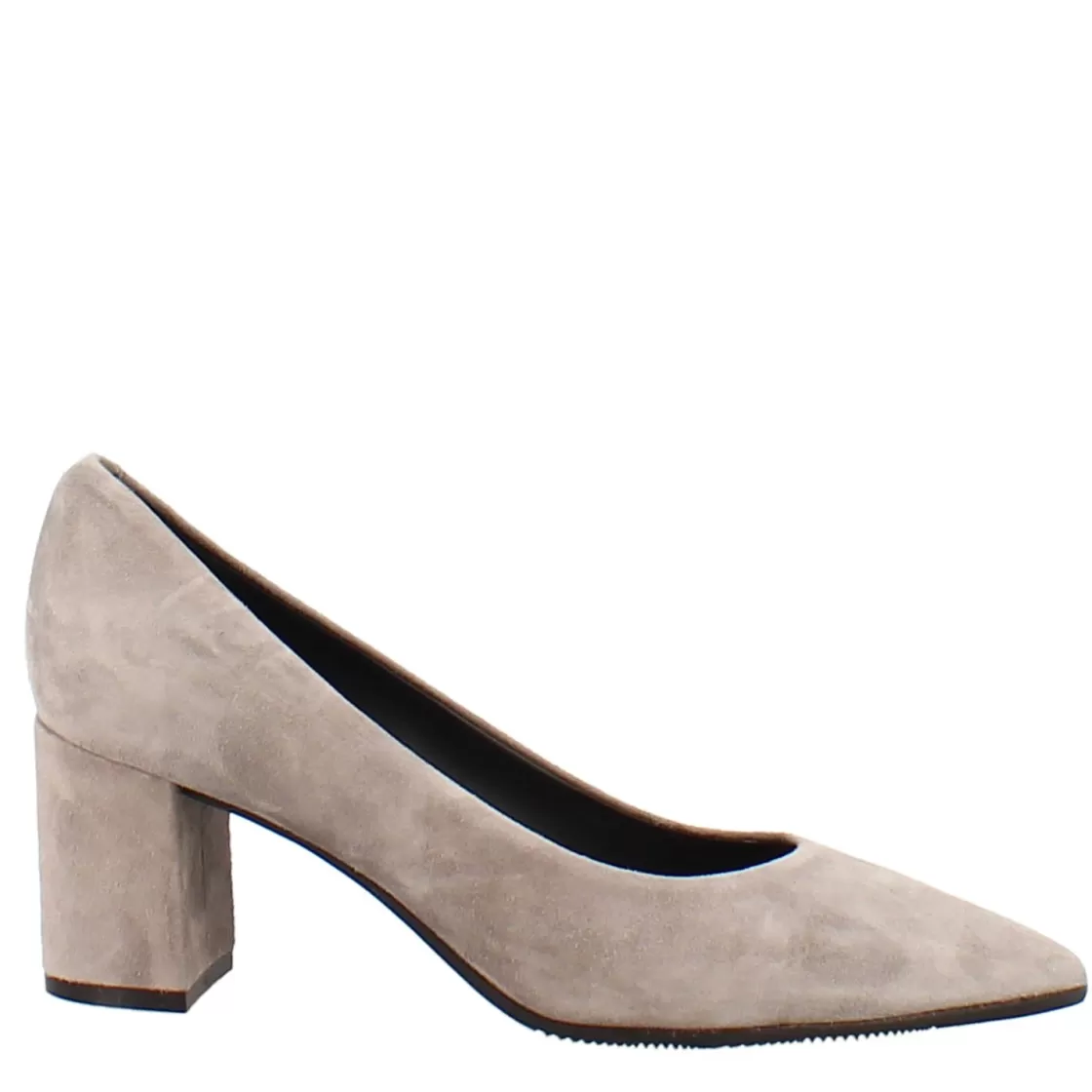 Fashion Leonardo Shoes Décolleté In Camoscio Colore Tortora Con Tacco Alto Grigio