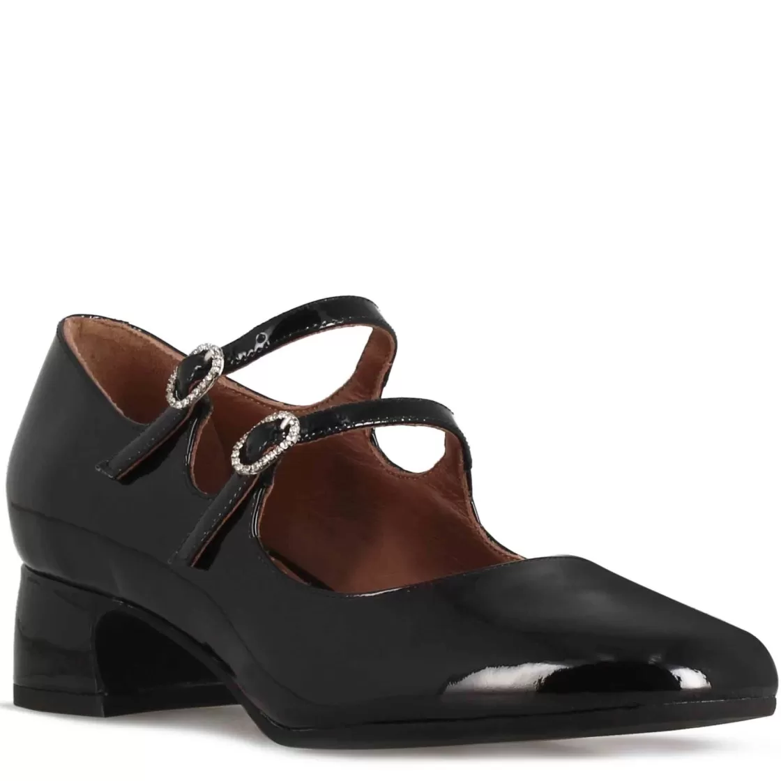 Best Leonardo Shoes Décolleté Mary Jane In Pelle Verniciata Colore Nero