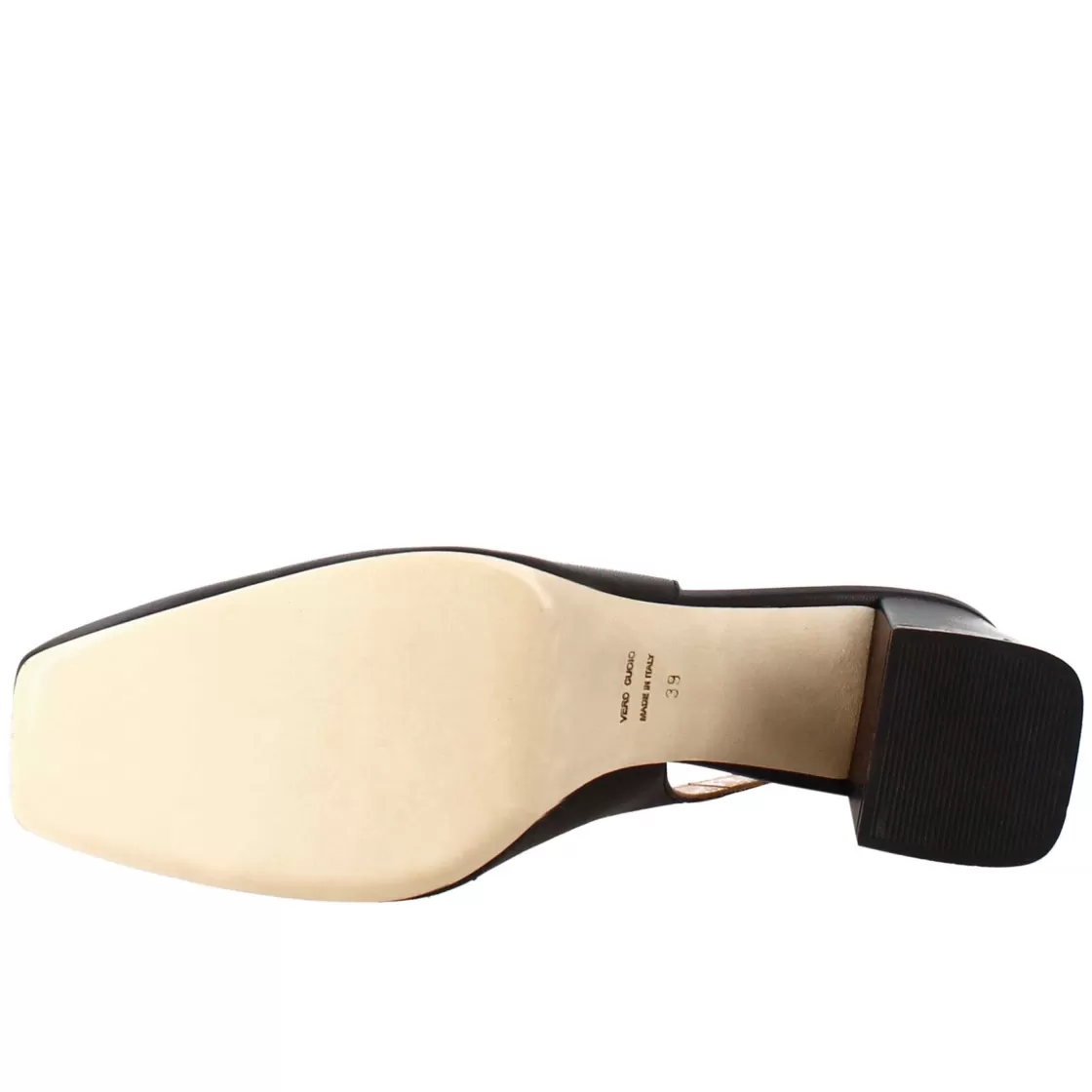 Flash Sale Leonardo Shoes Décolleté Slingback Da Donna In Pelle Colore A Punta Nero