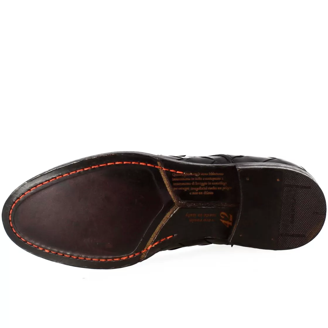 New Leonardo Shoes Derby Colore Vintage Elegante Da Uomo In Pelle Intrecciata Nero