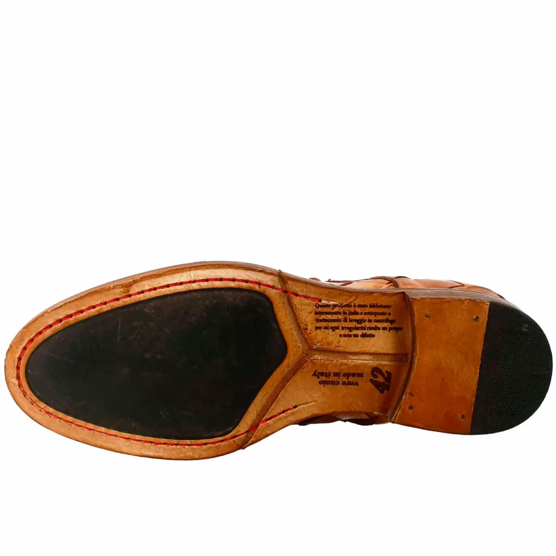 Cheap Leonardo Shoes Derby Vintage Elegante Da Uomo In Pelle Intrecciata Marrone Chiaro