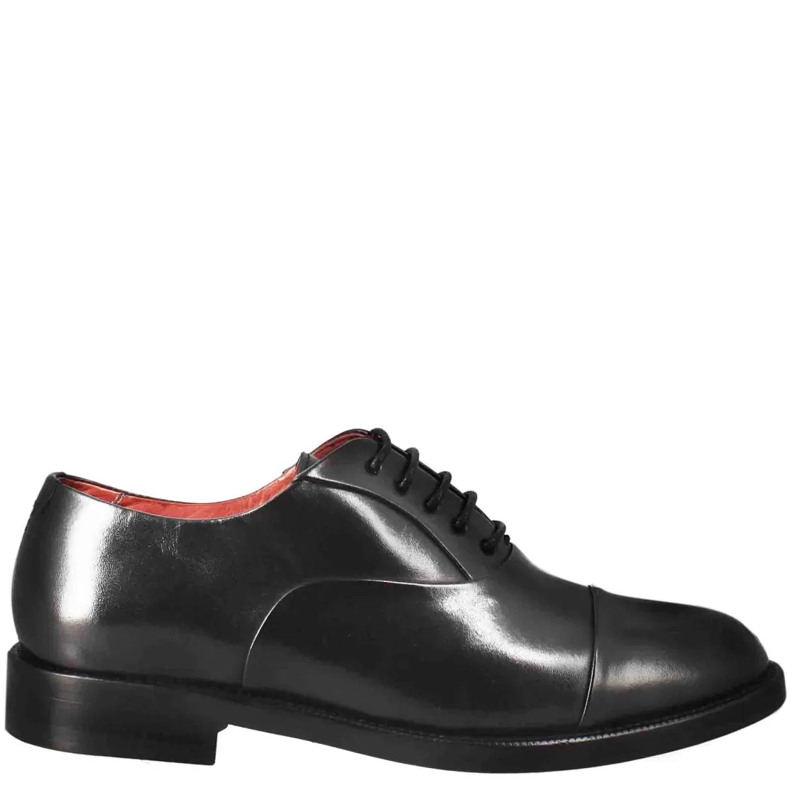 Hot Leonardo Shoes Francesina Da Donna Cucita Sulla Punta In Pelle Colore Nero