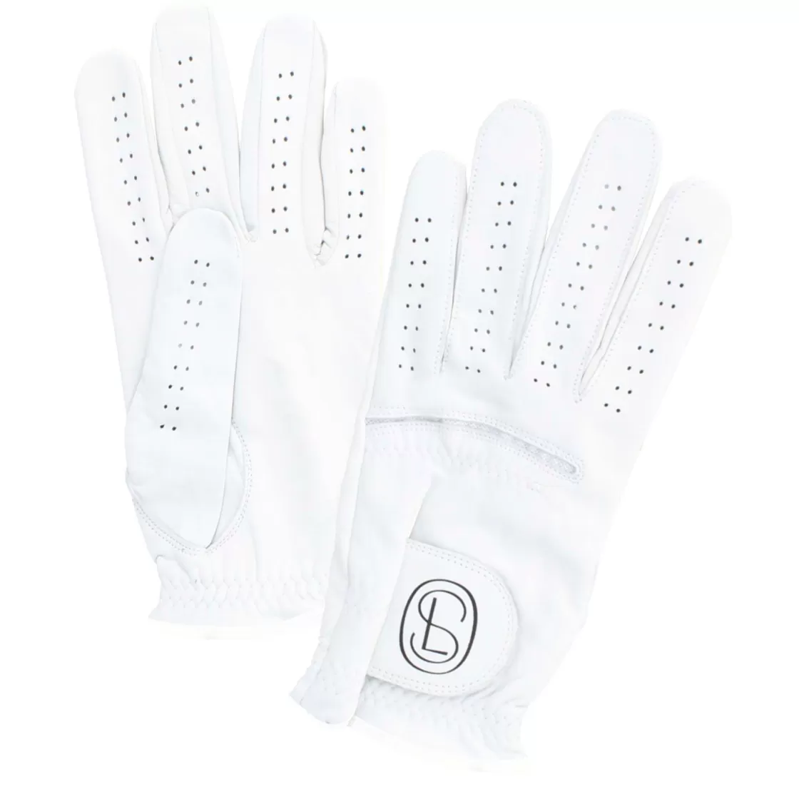 Outlet Leonardo Shoes Guanti Da Golf In Vera Pelle Colore Bianco