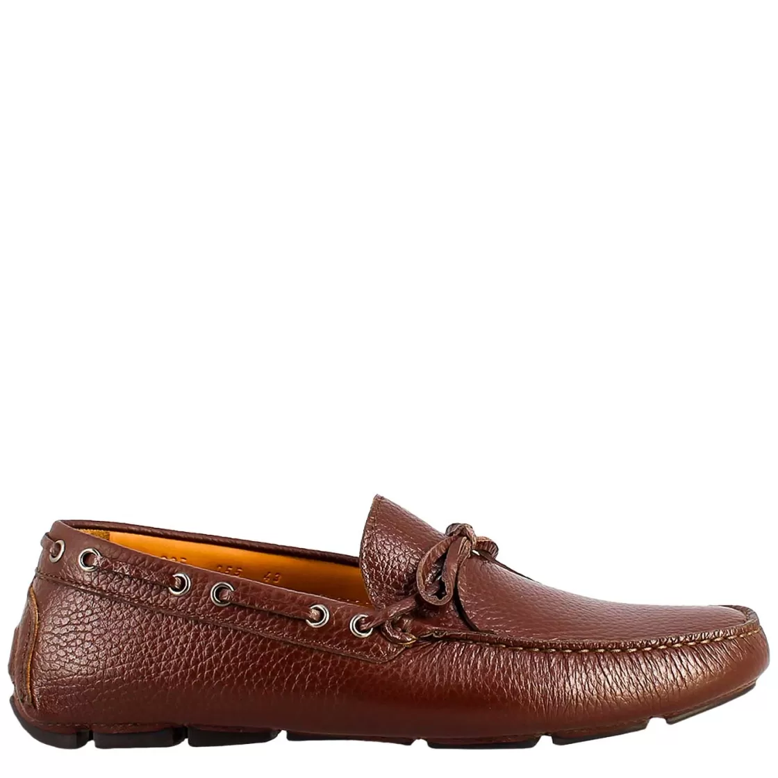Hot Leonardo Shoes Mocassini Artigianali Carshoe Da Uomo In Pelle Color . Marrone