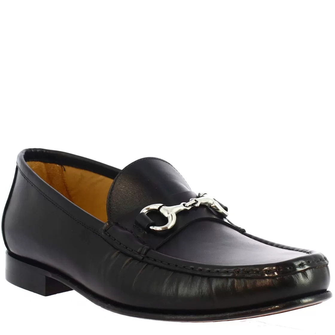 Clearance Leonardo Shoes Mocassini Da Uomo Artigianali In Pelle Colore Nero