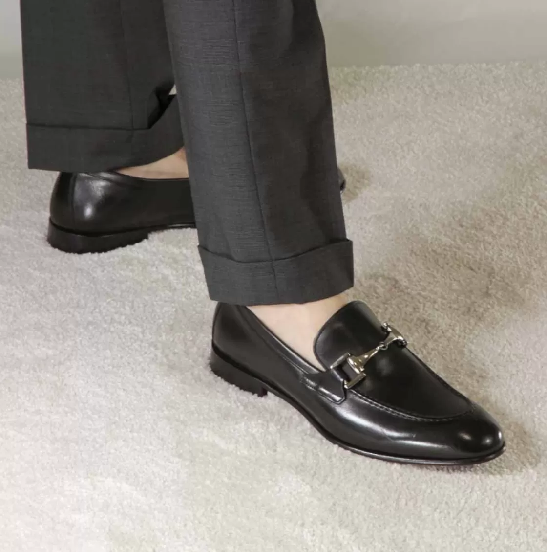 Clearance Leonardo Shoes Mocassino Classico Con Morsetto Da Uomo In Pelle Colore Nero