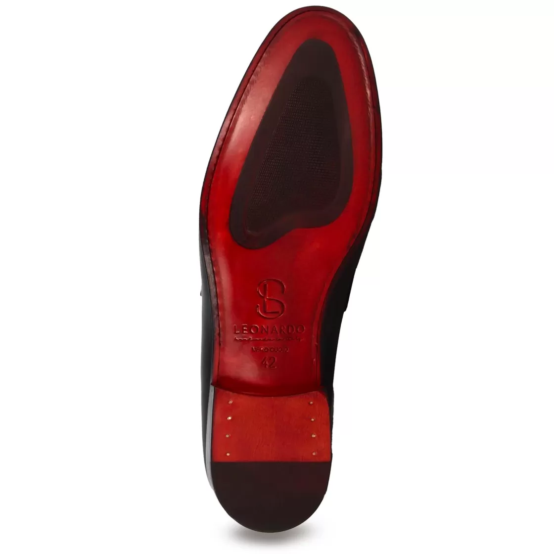 Clearance Leonardo Shoes Mocassino Classico Con Morsetto Da Uomo In Pelle Colore Nero