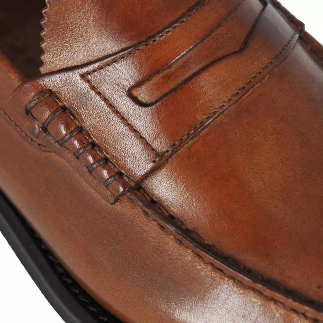 Cheap Leonardo Shoes Mocassino College Con Bocca Di Leone Da Uomo In Pelle Colore Marrone