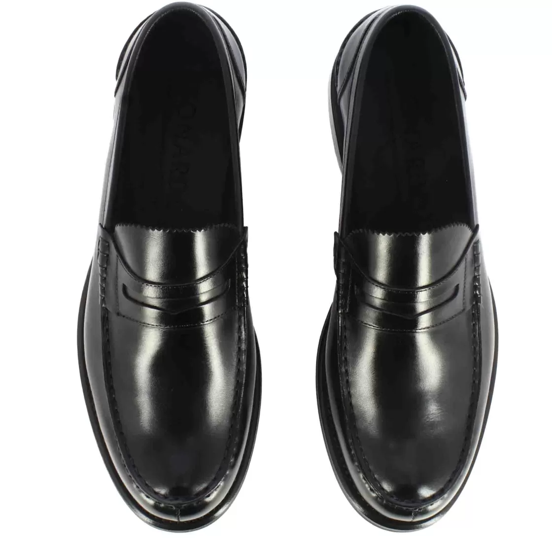 Clearance Leonardo Shoes Mocassino College Con Bocca Di Leone Da Uomo In Pelle Colore Nero