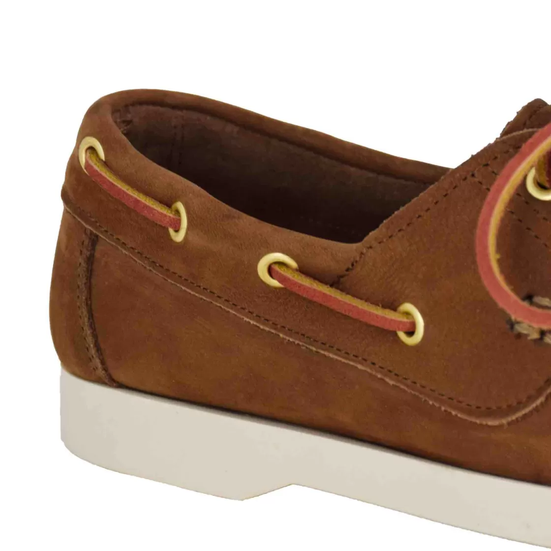 Online Leonardo Shoes Mocassino Da Barca Da Donna In Camoscio Colore Marrone