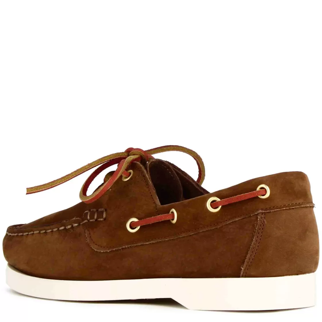 Online Leonardo Shoes Mocassino Da Barca Da Donna In Camoscio Colore Marrone