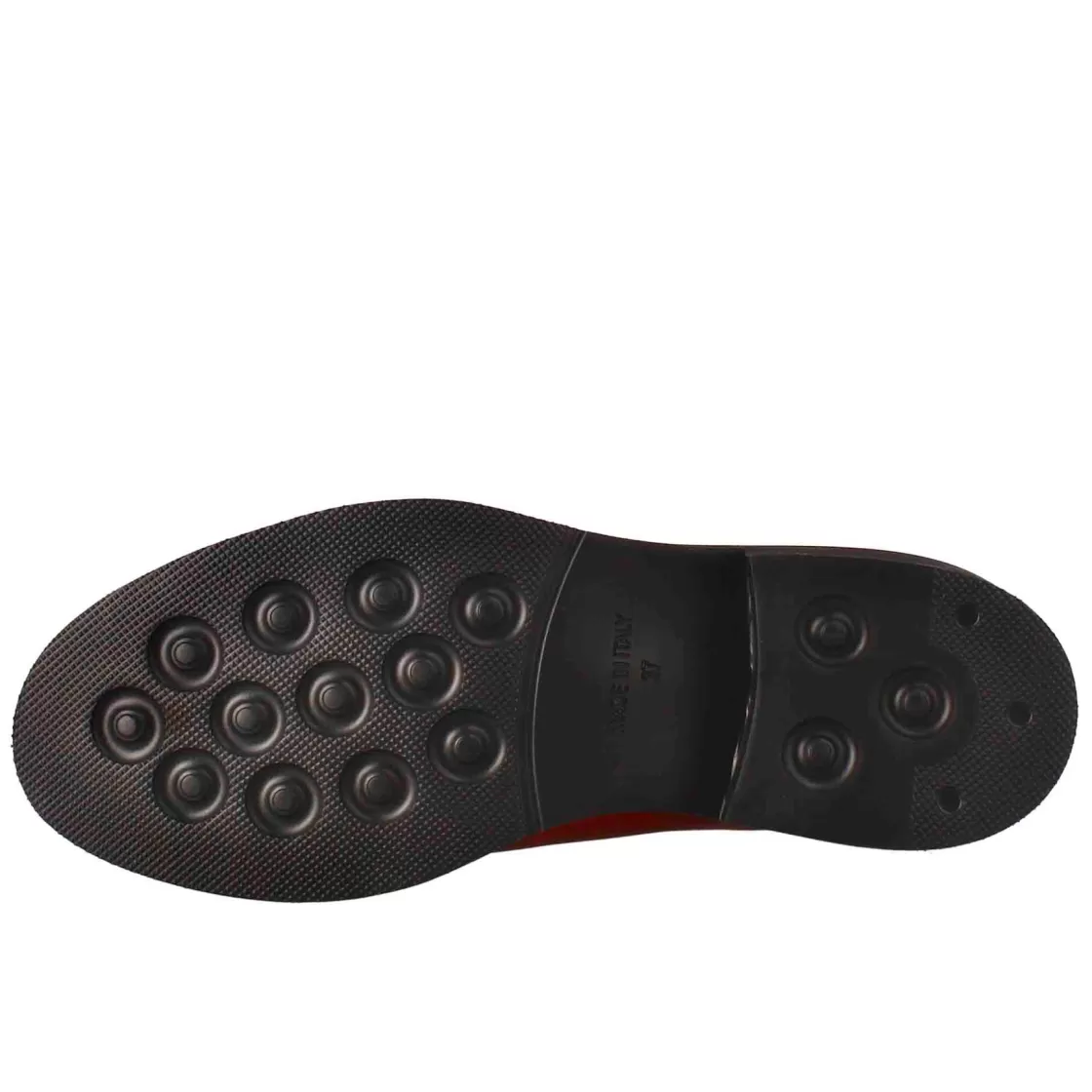 Store Leonardo Shoes Mocassino Da Donna Paupa In Pelle Lavata Colore Rosso