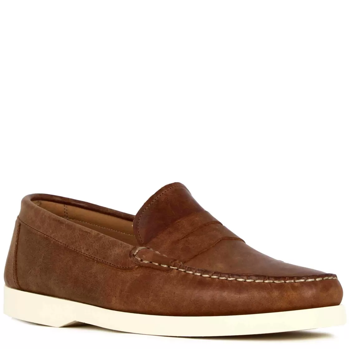 Hot Leonardo Shoes Mocassino Da Uomo Casual Da Barca In Pelle Colore Marrone