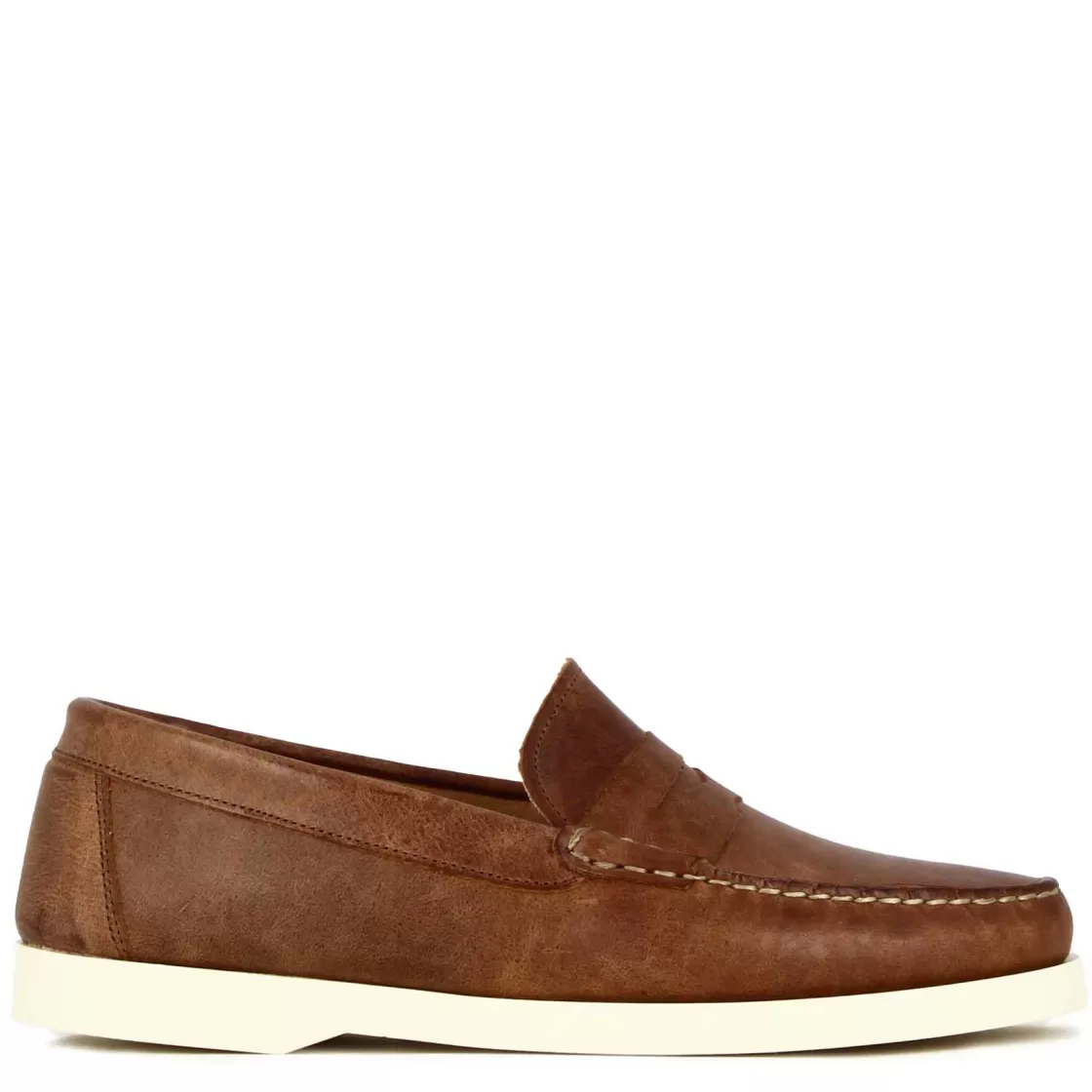 Hot Leonardo Shoes Mocassino Da Uomo Casual Da Barca In Pelle Colore Marrone