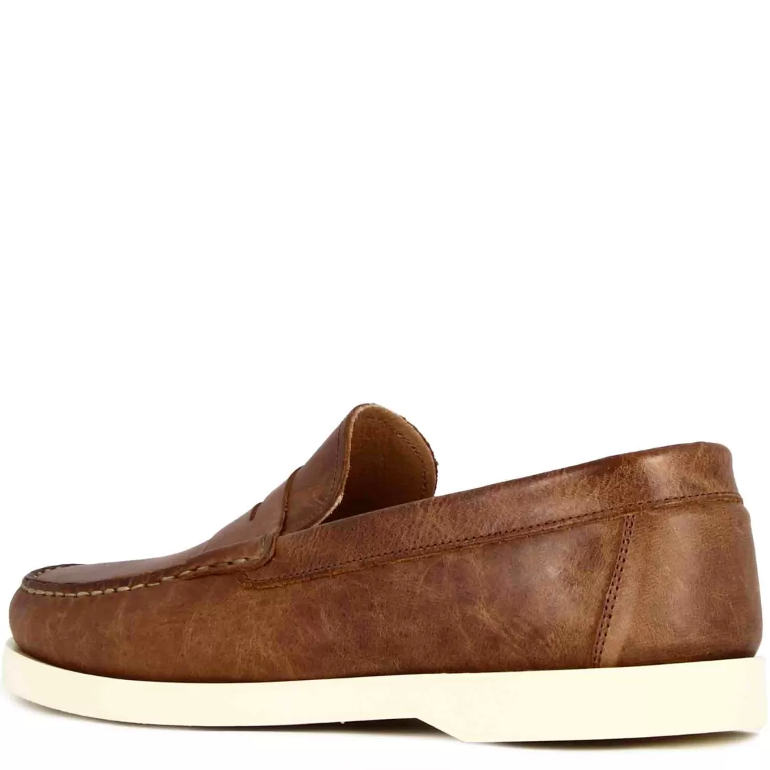 Hot Leonardo Shoes Mocassino Da Uomo Casual Da Barca In Pelle Colore Marrone