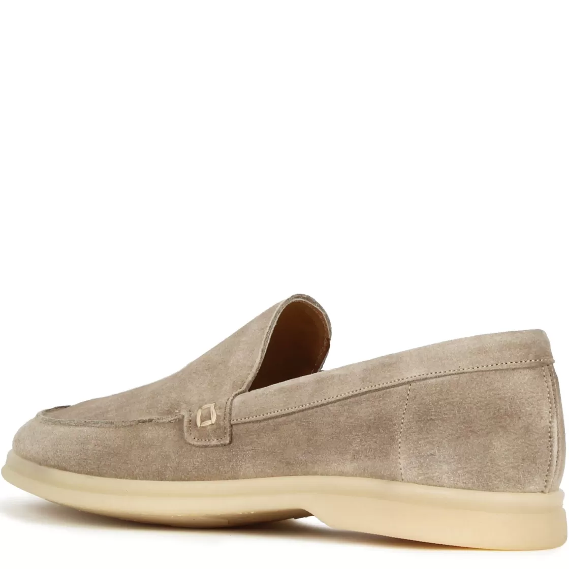 Clearance Leonardo Shoes Mocassino Da Uomo Casual In Pelle Scamosciata Colore Grigio