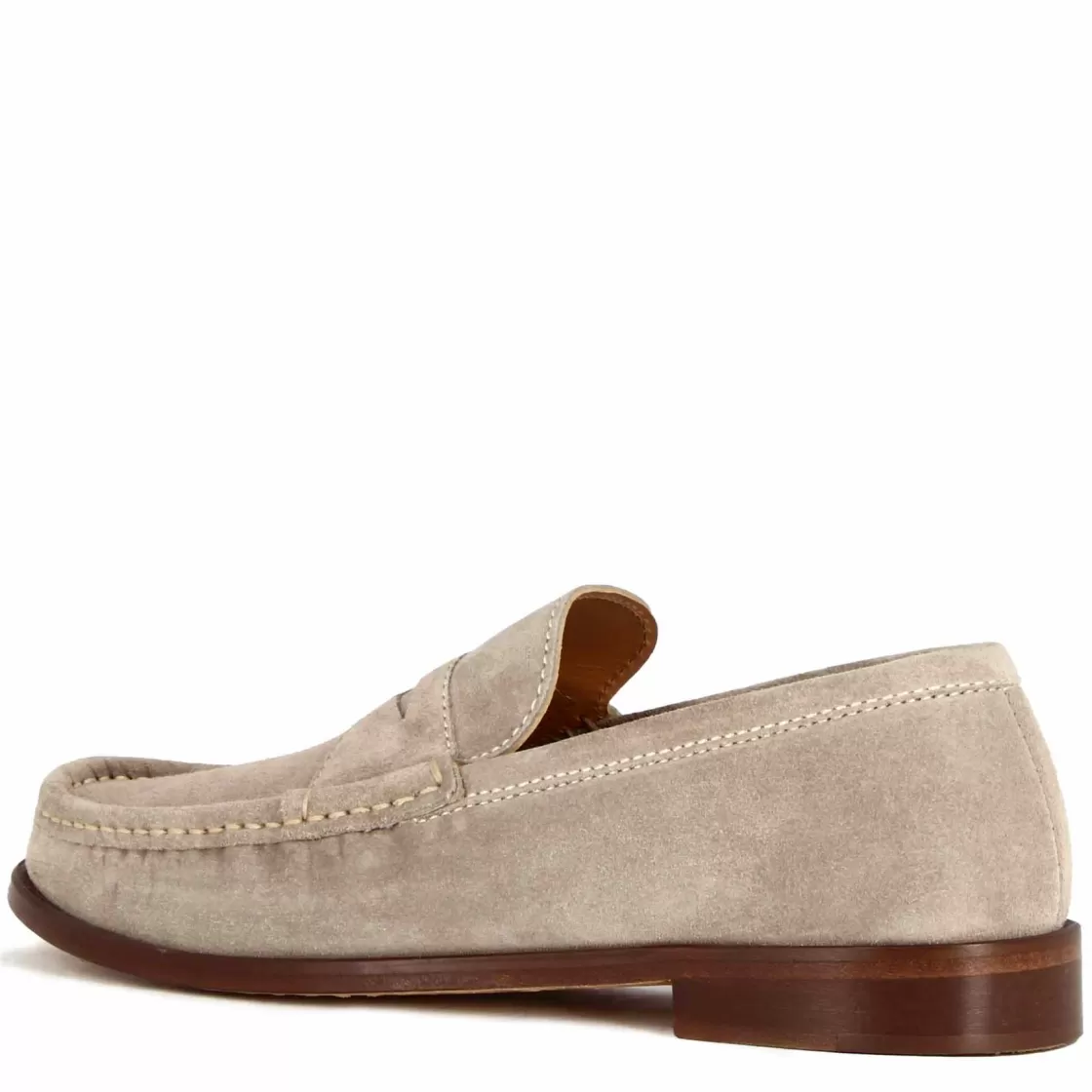 Flash Sale Leonardo Shoes Mocassino Da Uomo In Camoscio Colore Fatto A Mano Grigio