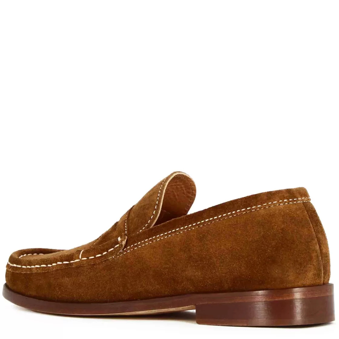 Fashion Leonardo Shoes Mocassino Da Uomo In Camoscio Colore Fatto A Mano Marrone Chiaro