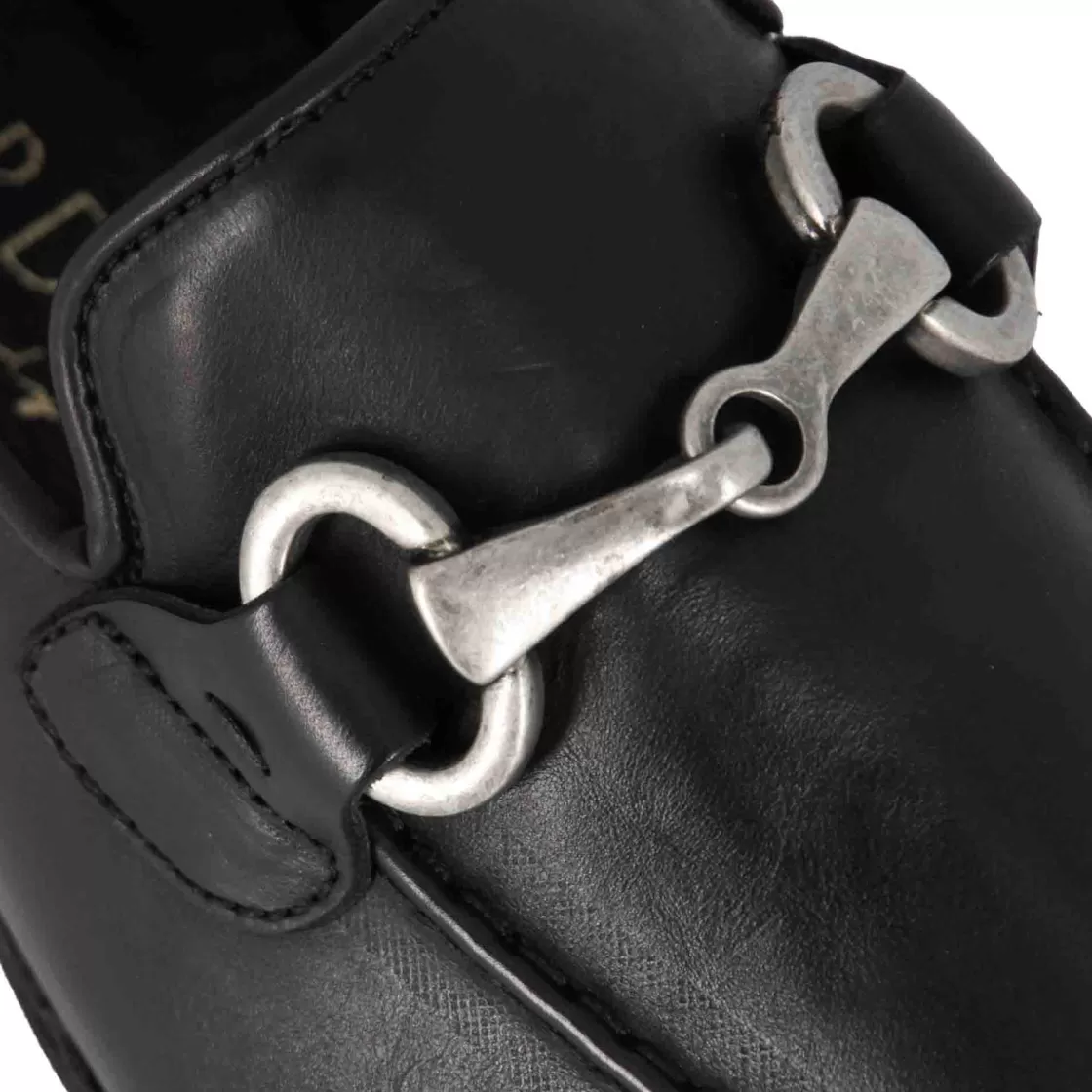 Clearance Leonardo Shoes Mocassino Da Uomo In Pelle Colore Con Morsetto Nero