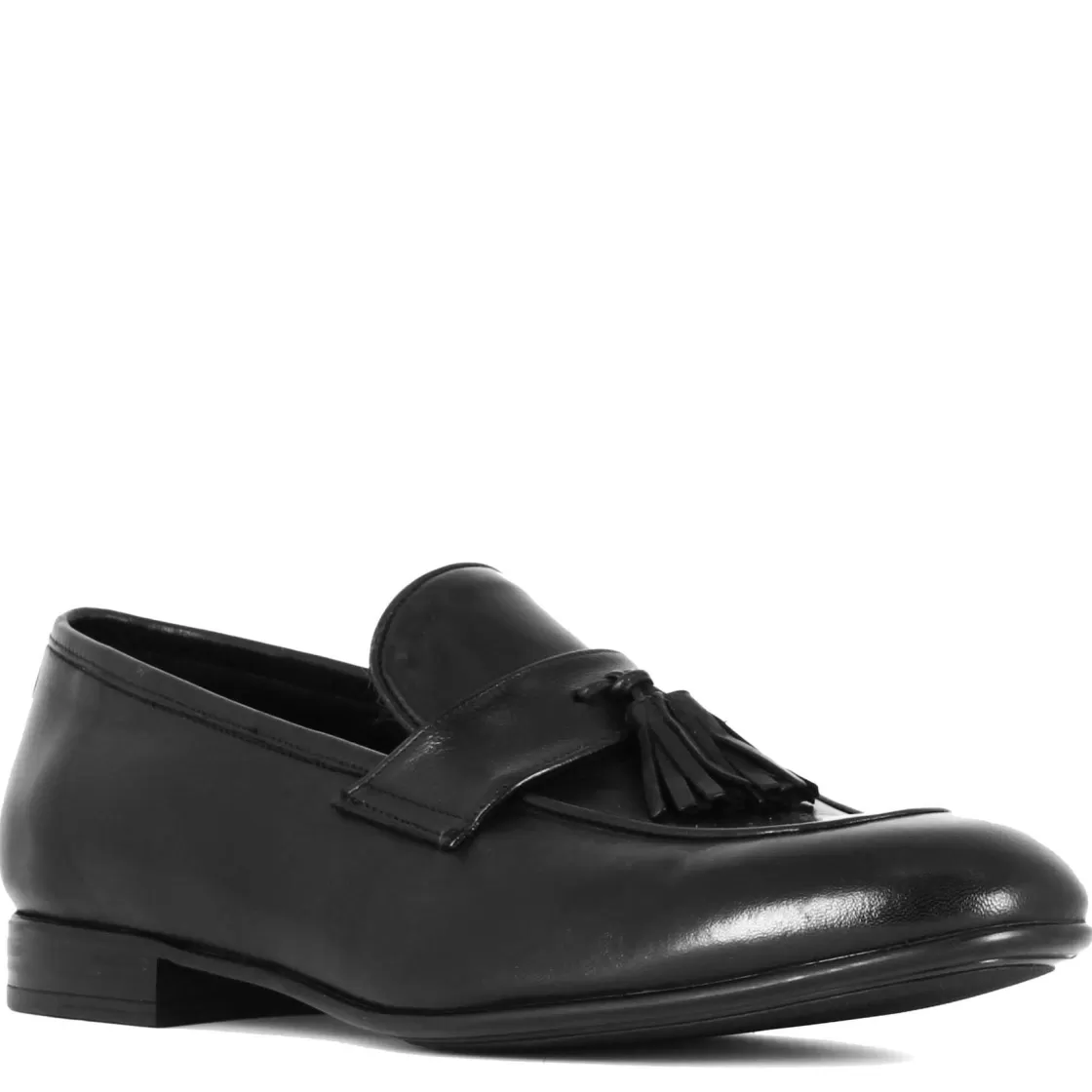 Discount Leonardo Shoes Mocassino Elegante Da Uomo In Pelle Morbida Colore Con Nappine Nero