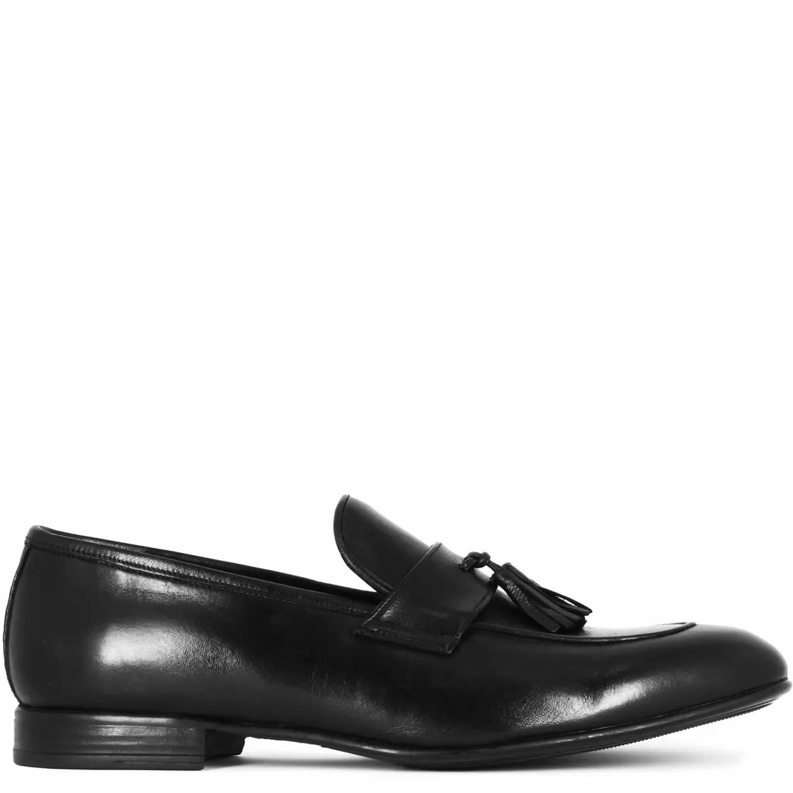 Discount Leonardo Shoes Mocassino Elegante Da Uomo In Pelle Morbida Colore Con Nappine Nero