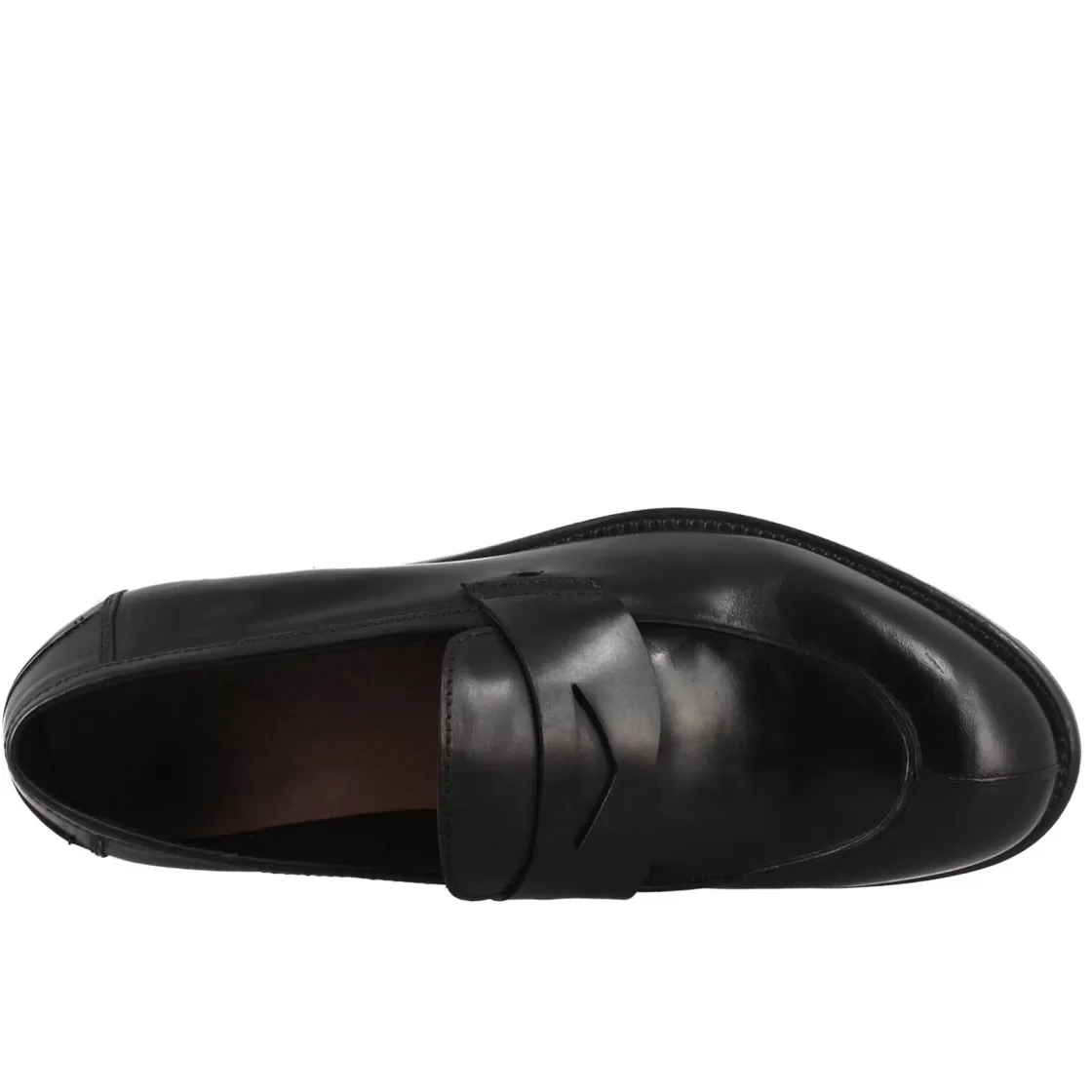 Fashion Leonardo Shoes Mocassino Vintage Elegante Da Uomo In Pelle Liscia Nero