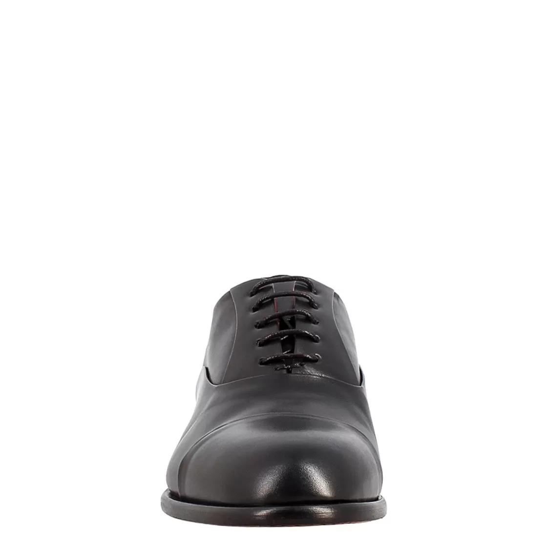 Fashion Leonardo Shoes Oxford Elegante Da Uomo In Pelle E Fodera Rossa Nero