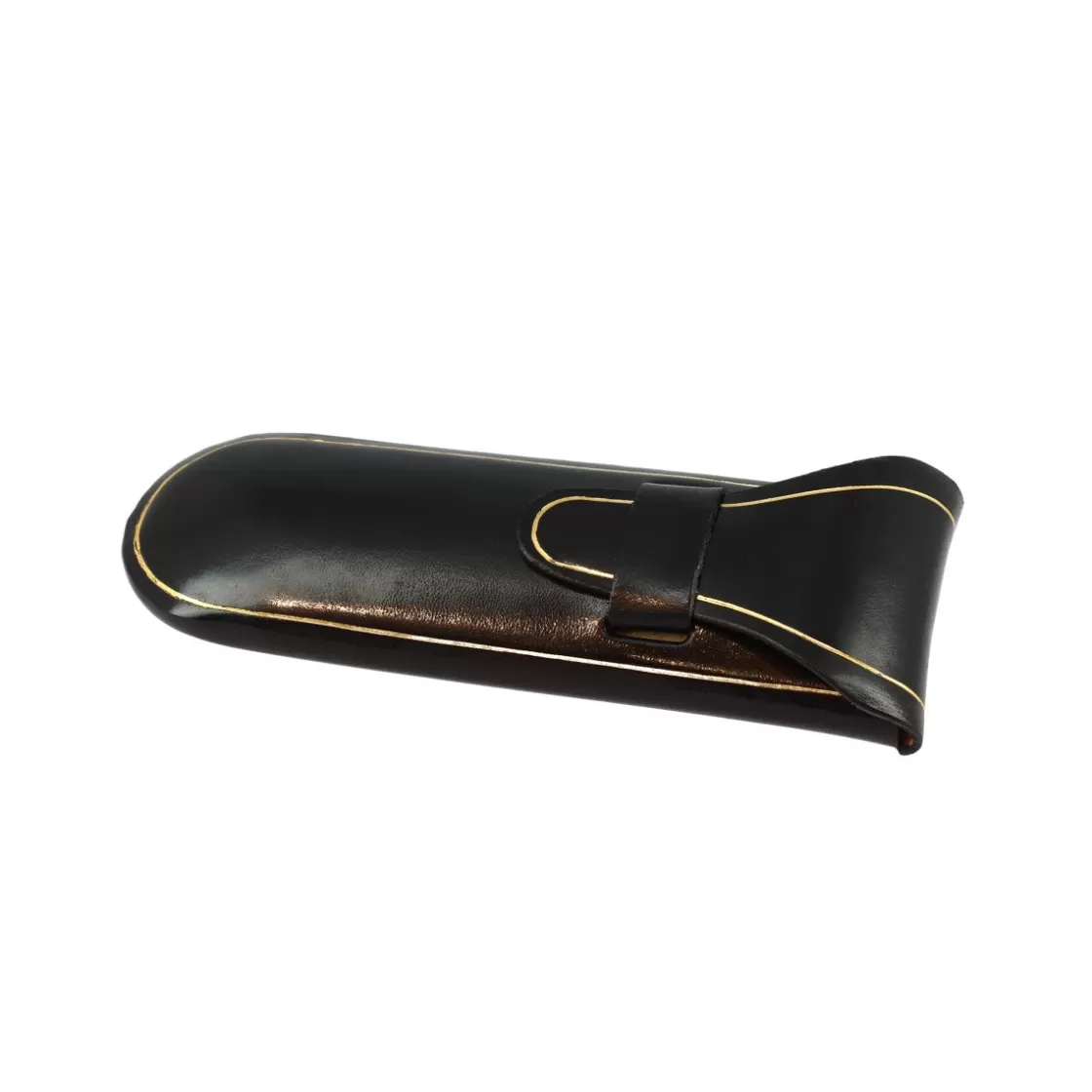 Outlet Leonardo Shoes Porta Occhiali Da Tasca Con Linguetta In Cuoio Realizzato A Mano In Diversi Colori Nero